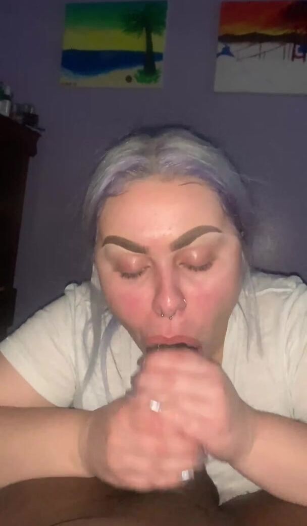 Blowing me while her kids asleep in the room