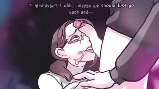 Anime MILFs: Milf can't stop gagging on your cock! (LewdFroggo) #4