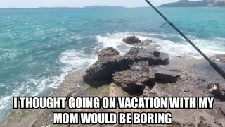 Mom with Son: Fishing with Mom #2