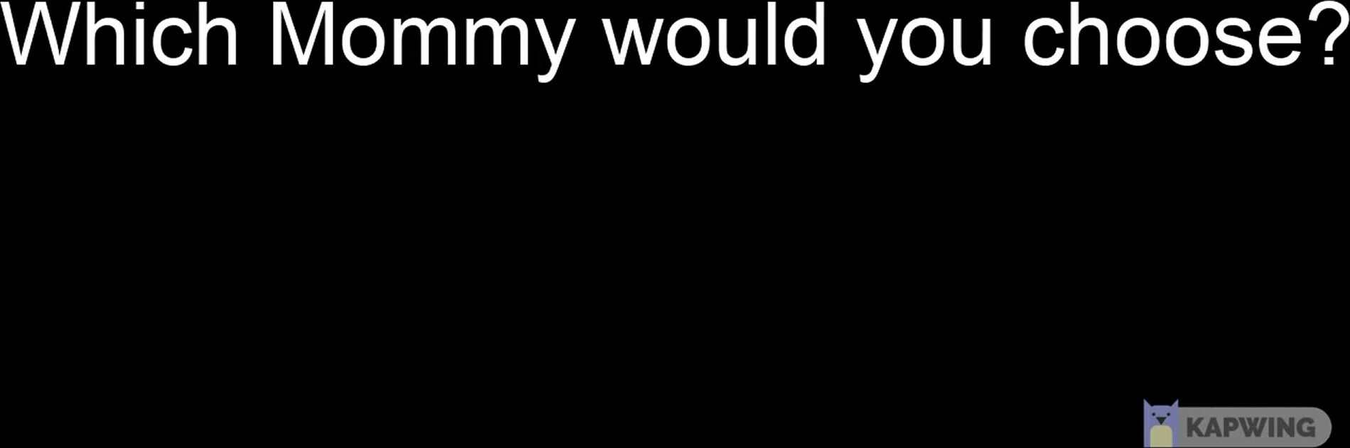 What would you choose?