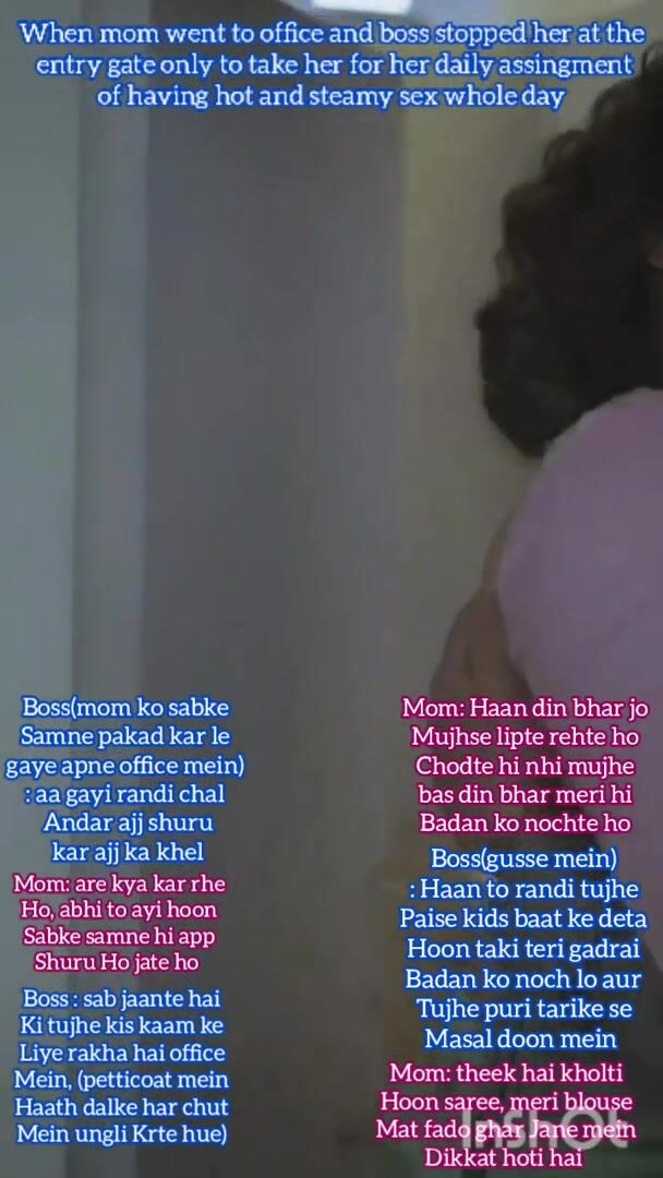 BOSS FUCKS MY BUSTY MOM