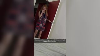 Mom comes home drunk and horny