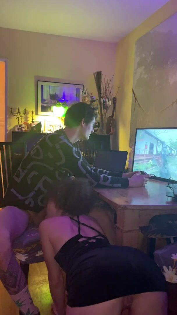 Sometimes I come home super horny and he’s playing video games so I try everything to get attention..  MILF