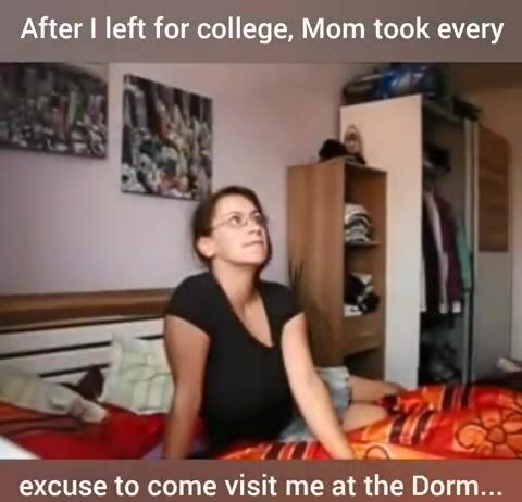 Mom keeps son focused during his first year of college