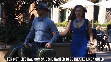 Treat your mom like a queen and then like a whore