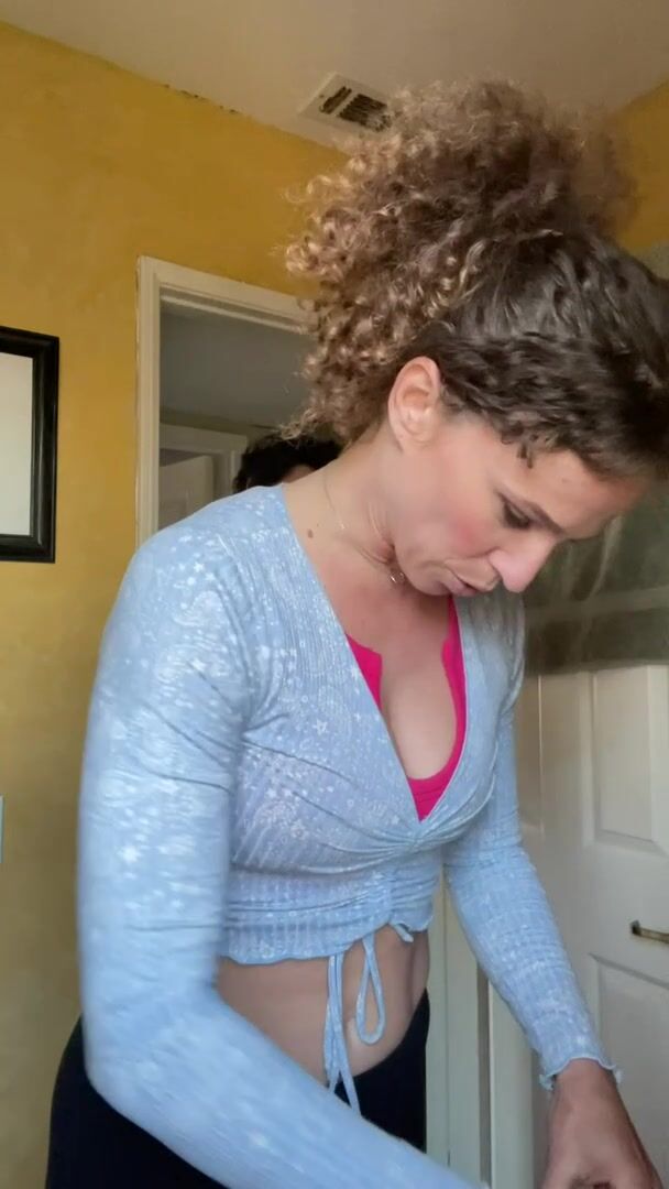 My step son is such a perv. Can’t a lady get her make up done in peace?!  MILF