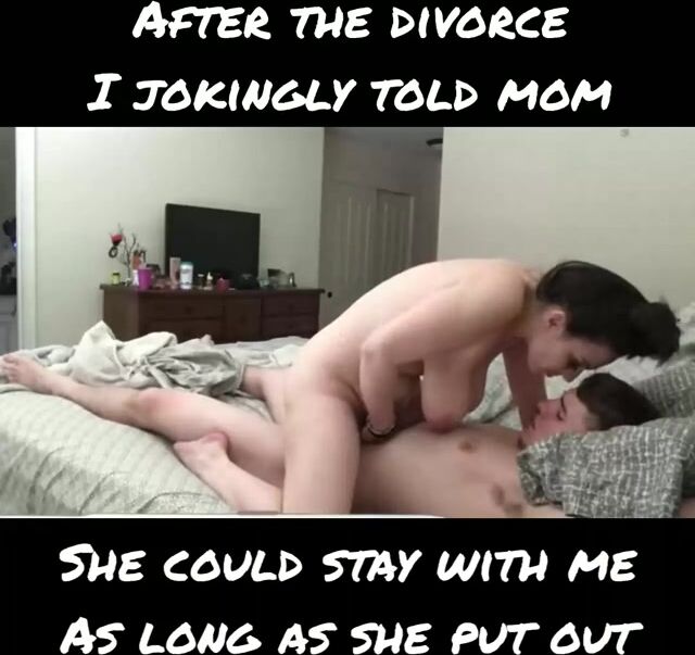 Mom and me after divorce