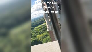 Taking son to church