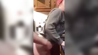 Mom with Son: Surprising Mom in the kitchen when I come back home #3