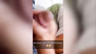 Mom with Son: Mom's bedtime handjobs #2