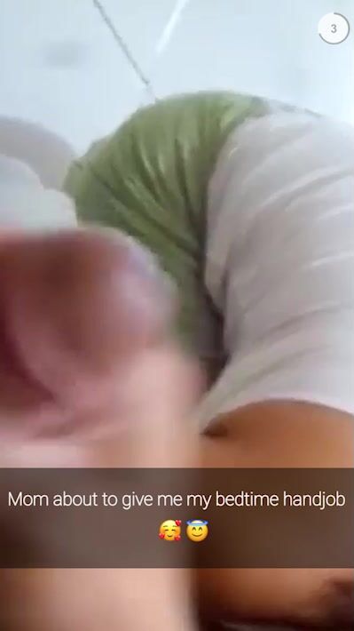 Mom's bedtime handjobs