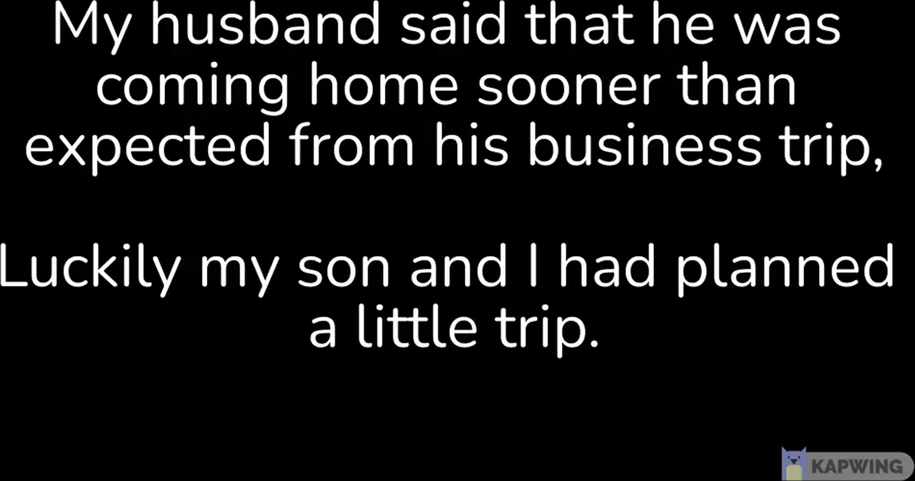 Mom son getaway pt. 1