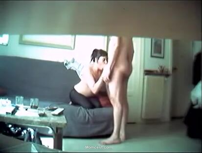 Mom Caught Fucking Her Son While Dad Isn't Home