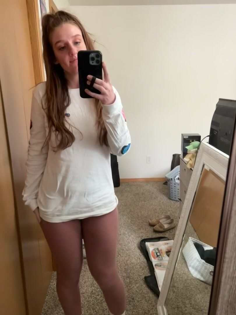 Just your friendly mom neighbor undressing