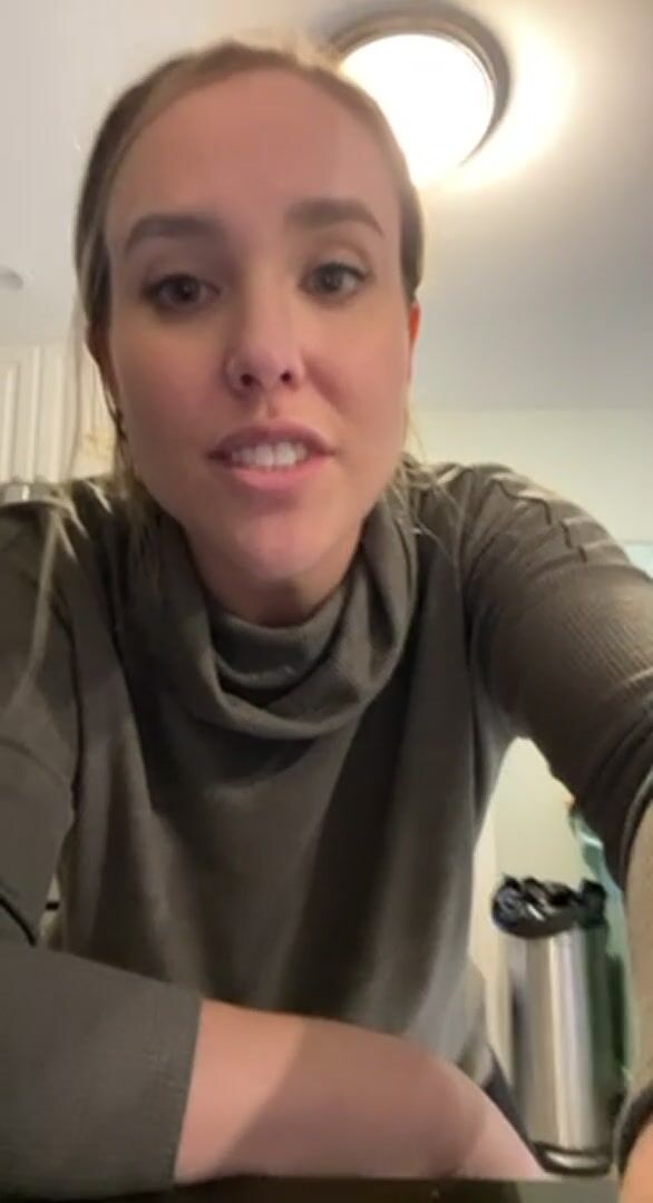 REAL QUICK! I need to show you these huge tits before he gets home