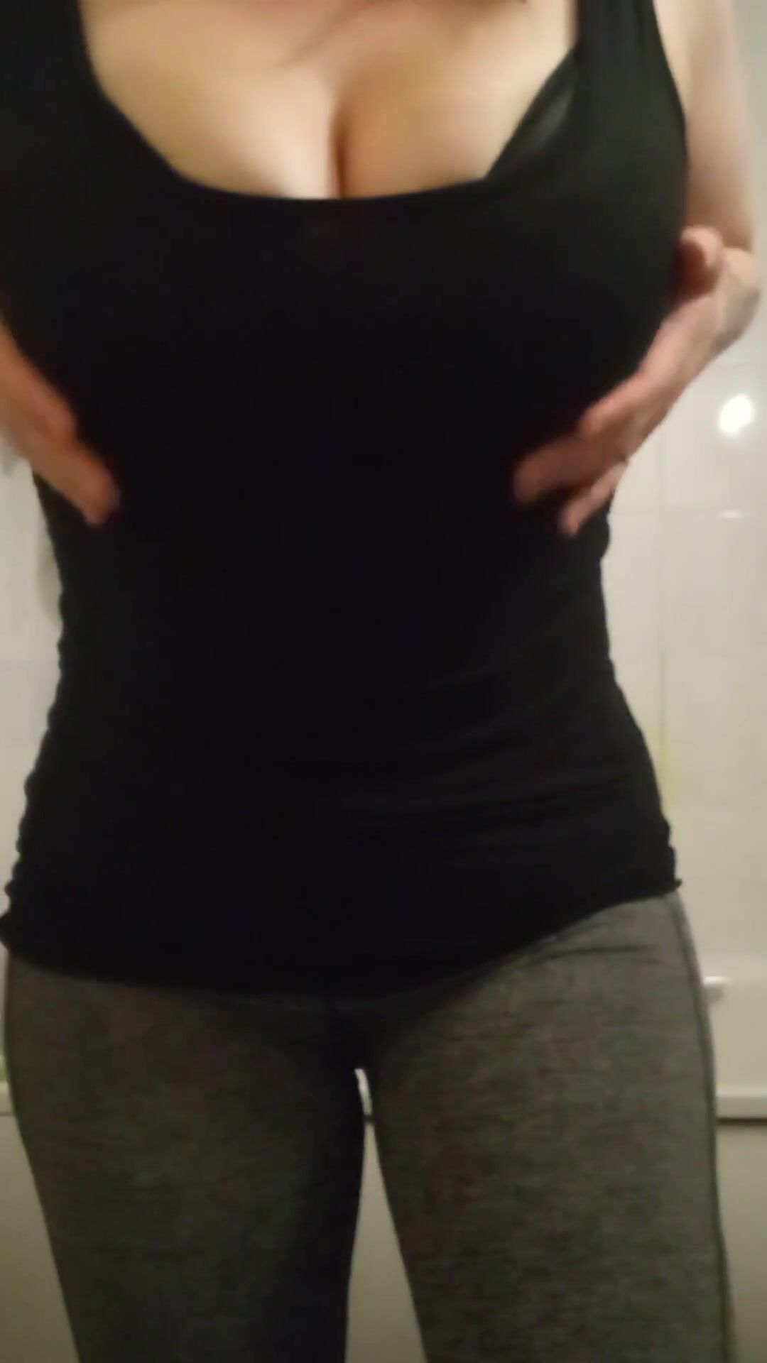 This goes out to the guys at the gym who couldn't stop staring at my tits. ????