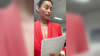 Almost caught in the office..