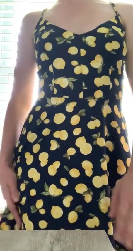 Just a milf in my sundress, with a hidden surprise