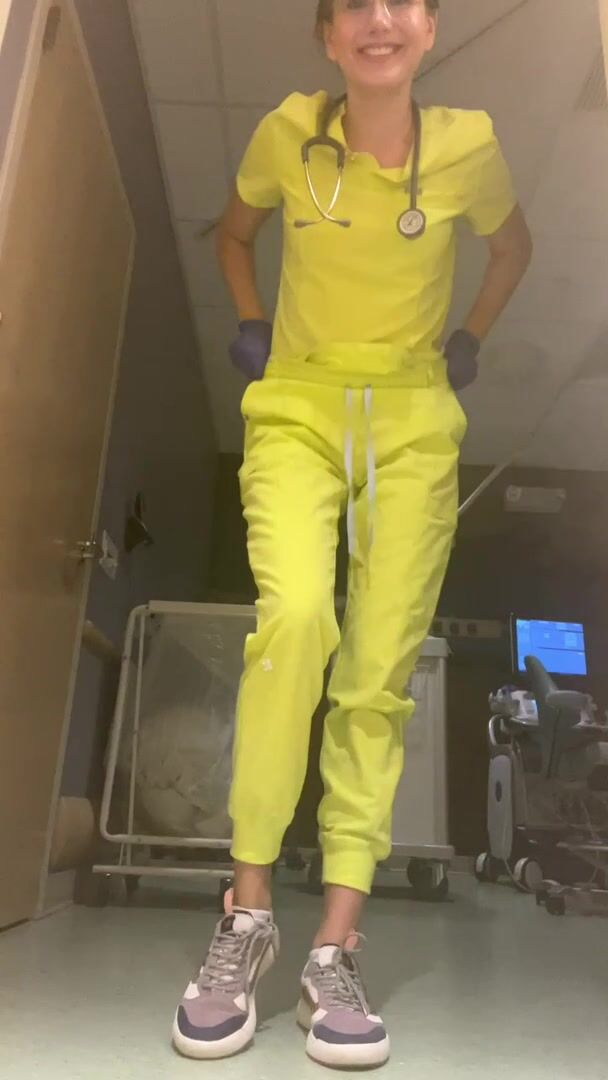 Just your mom next door at work, nothing to see